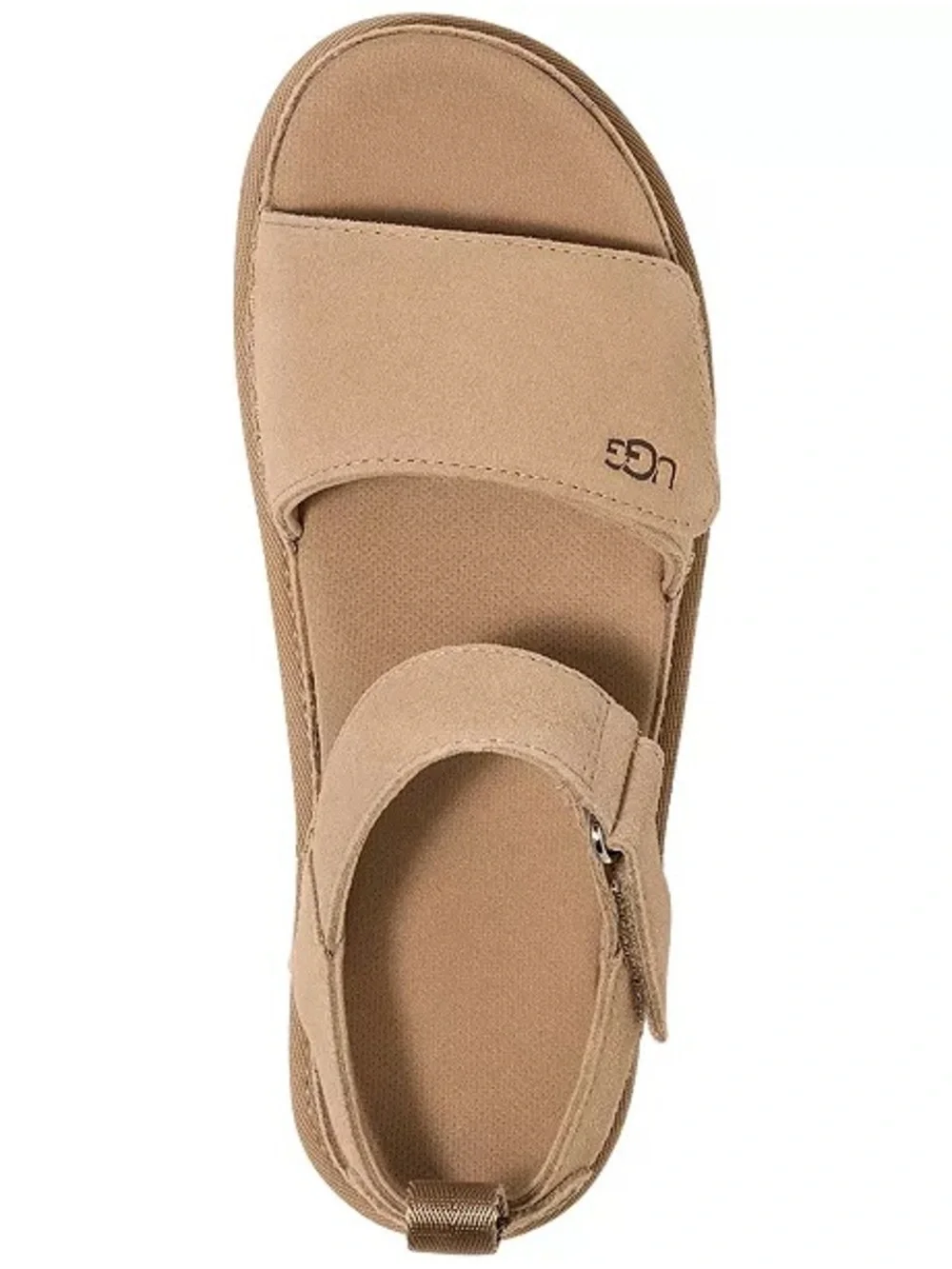 UGG Women's Goldenstar Flat Platform Lug-Sole Sandal in Sand - Picture 7 of 15
